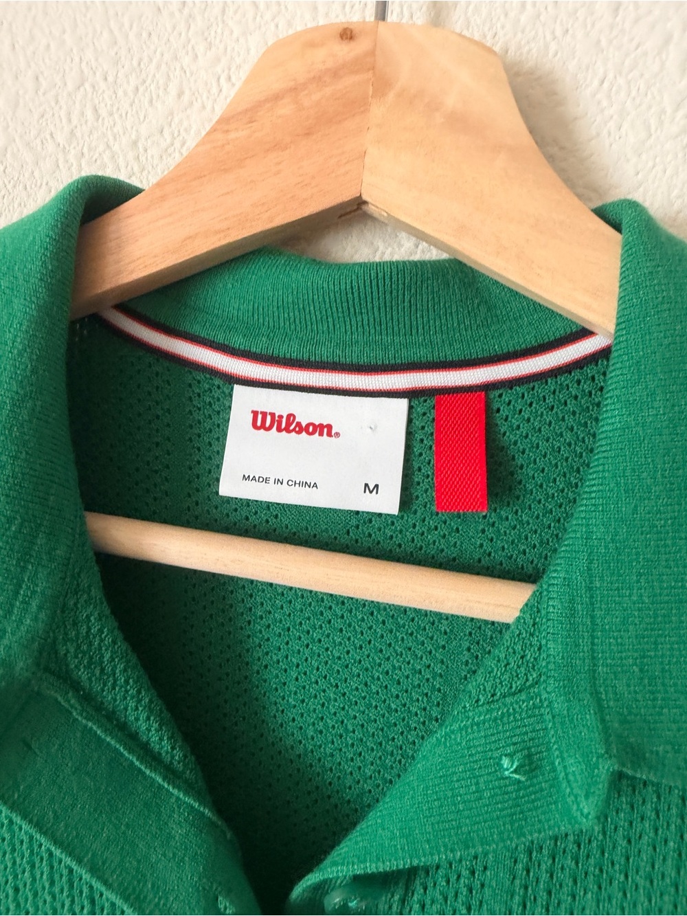 Wilson MEDIUM Essex short sleeve knit polo shirt in Club Green - Picture 3 of 8